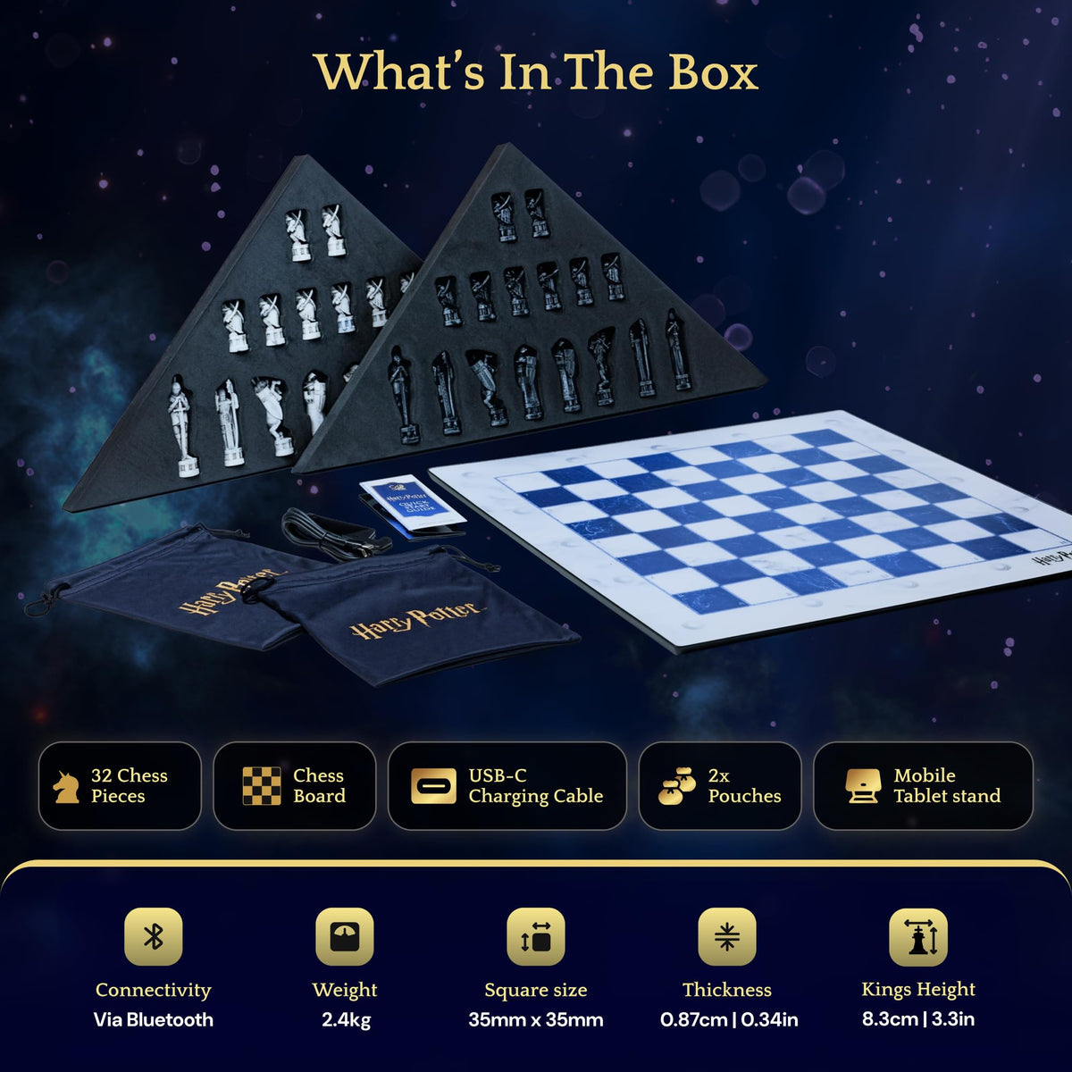 Harry Potter Smart Electronic Chess Set – Wizard's Chess