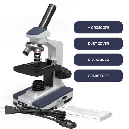 Omano Discovery Compound Microscope Kit | 40x–400x | College