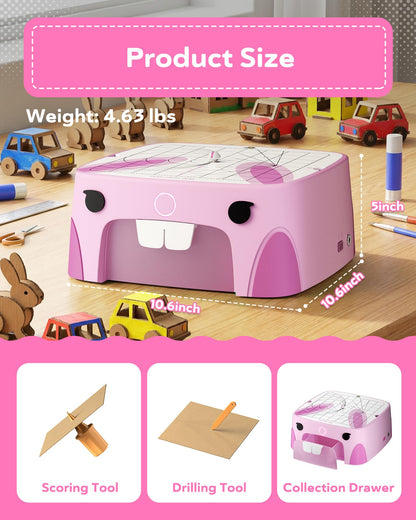BEAVERBOT Safe Bladeless Cardboard Cutter | STEM DIY Toy Ages 3+