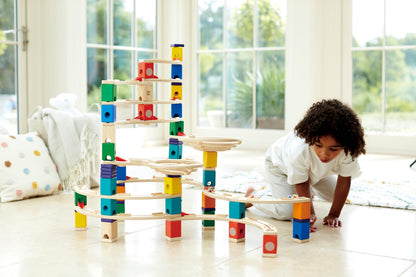Hape Quadrilla Cyclone Wooden Marble Run Building Set – STEM Toy