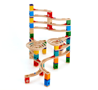 Hape Quadrilla Cyclone Wooden Marble Run Building Set – STEM Toy
