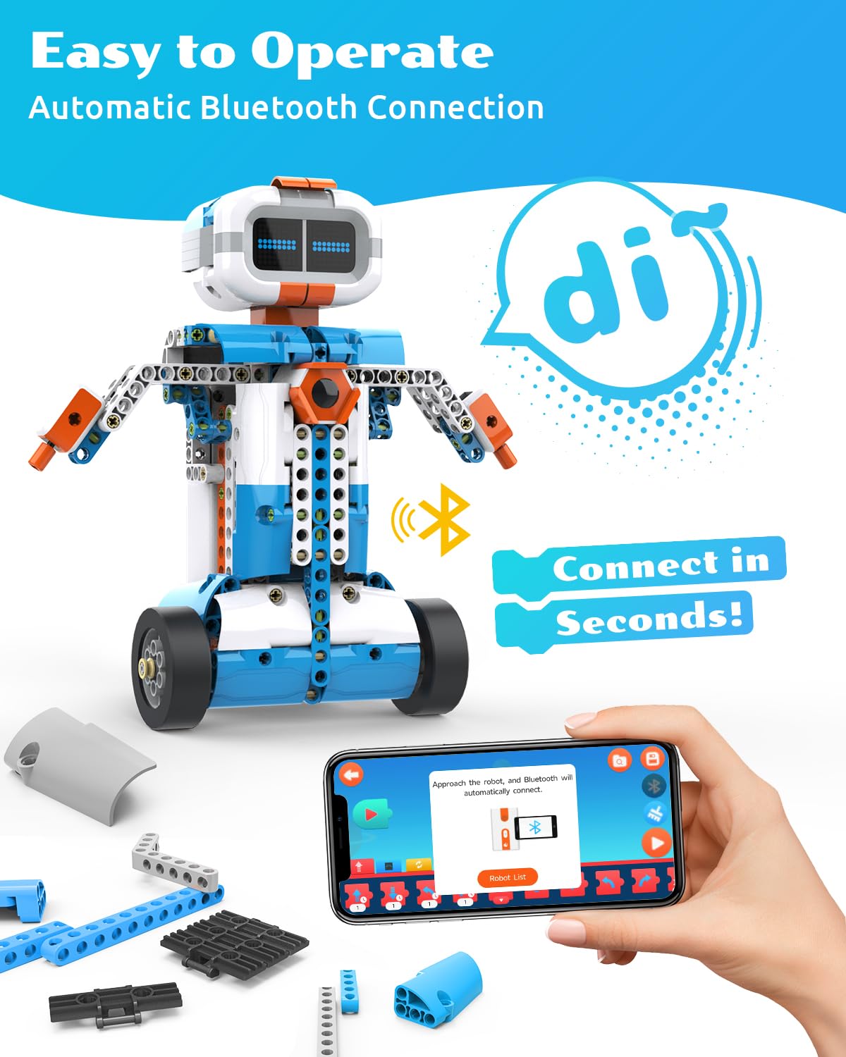 WhalesBot E7 Pro Coding Robot Kit | Scratch & Python | Ages 8–16
