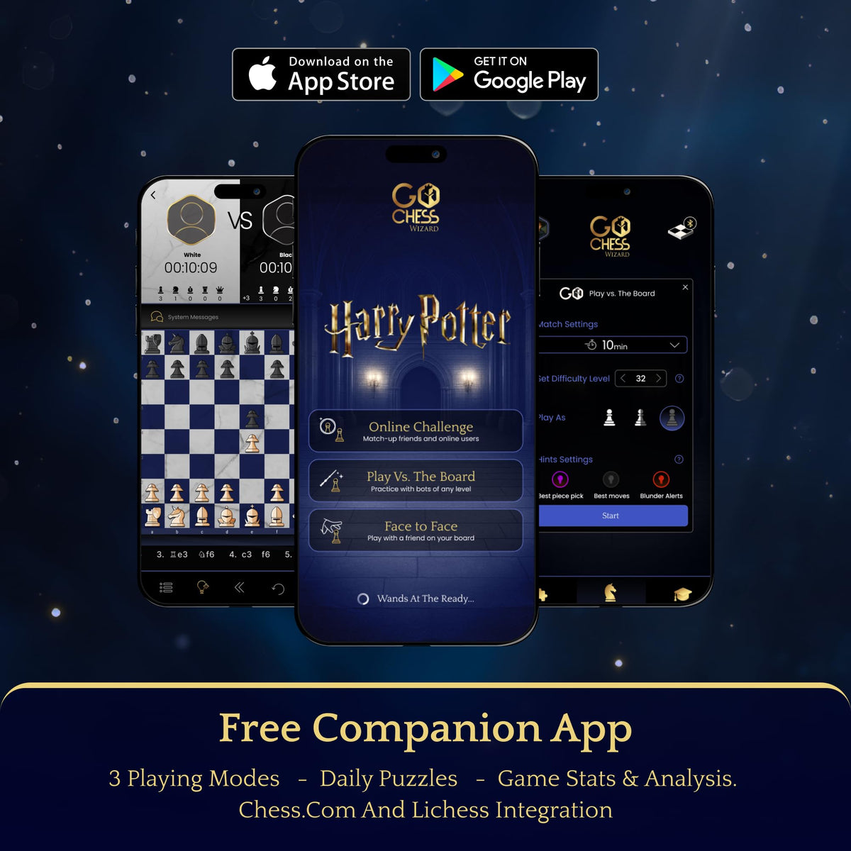 Harry Potter Smart Electronic Chess Set – Wizard's Chess