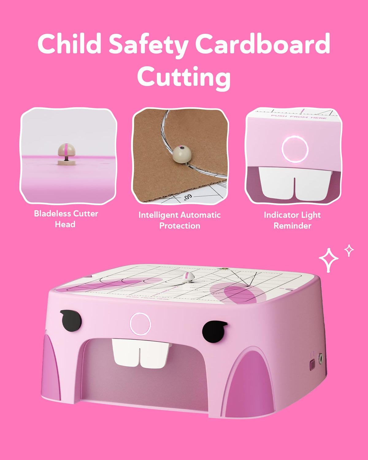 BeaverBot Kids Bladeless Cardboard Cutter – STEM DIY Craft Tool
