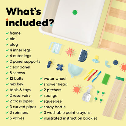 KiwiCo Wooden Water & Sand Sensory Table – Ages 3+