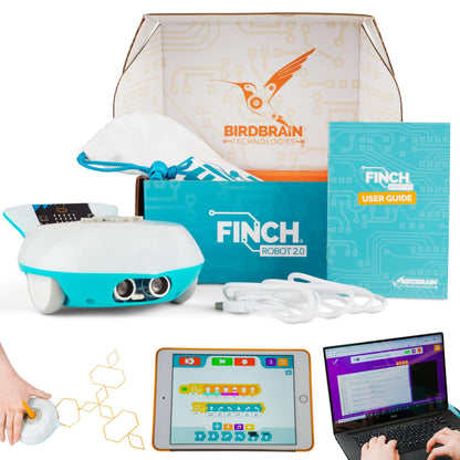 BirdBrain Finch Robot 2.0 with micro:bit – STEM Coding Kit Ages 5–16