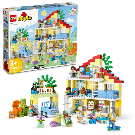 LEGO DUPLO 3-in-1 Family House 10994 – Toddler STEM Toy