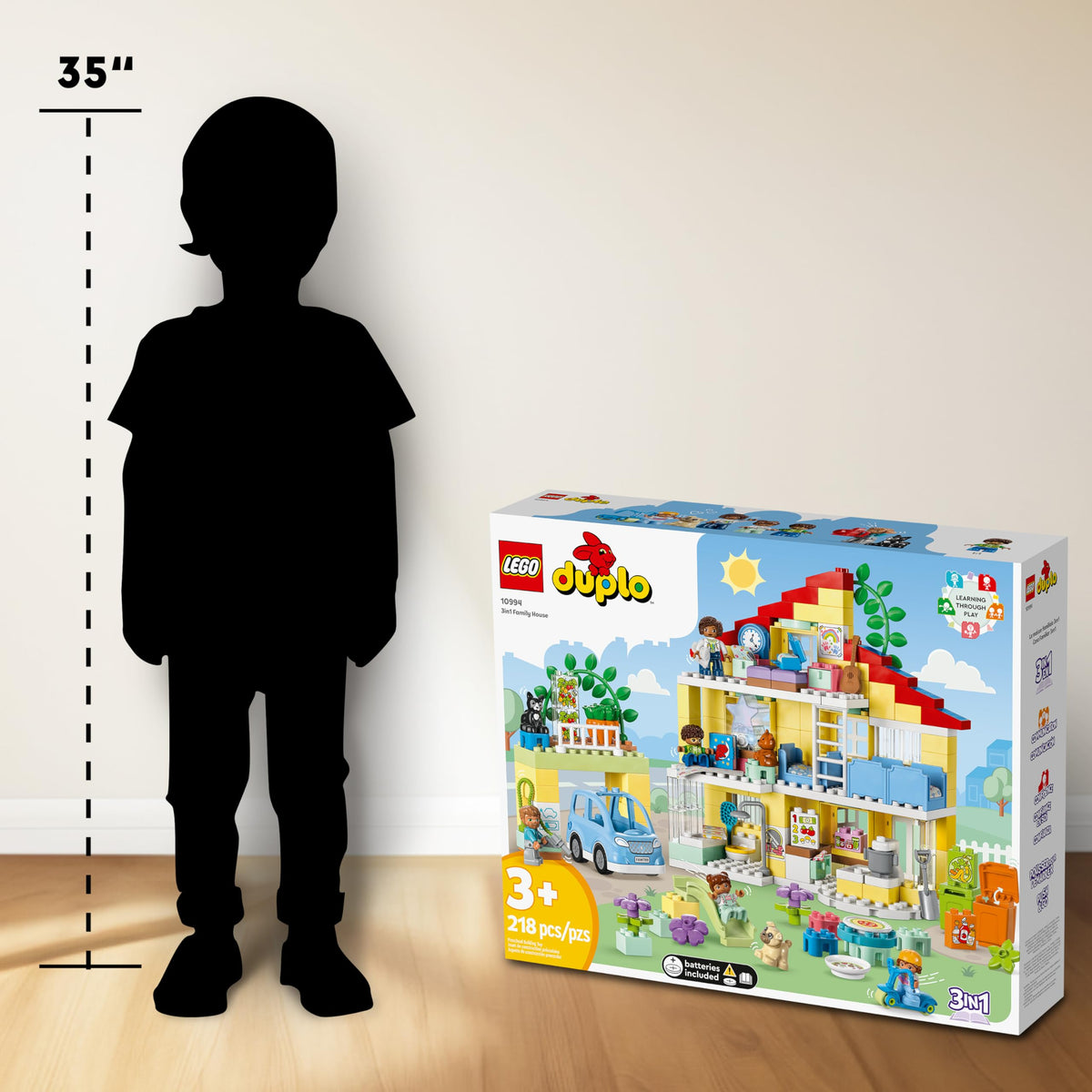LEGO DUPLO 3-in-1 Family House 10994 – Toddler STEM Toy