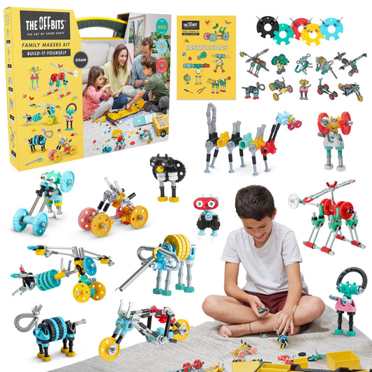 The OFFBITS Family Kit | 3-in-1 STEM Building Toy for Ages 6+