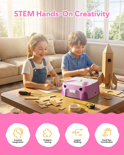 BeaverBot Kids Bladeless Cardboard Cutter – STEM DIY Craft Tool