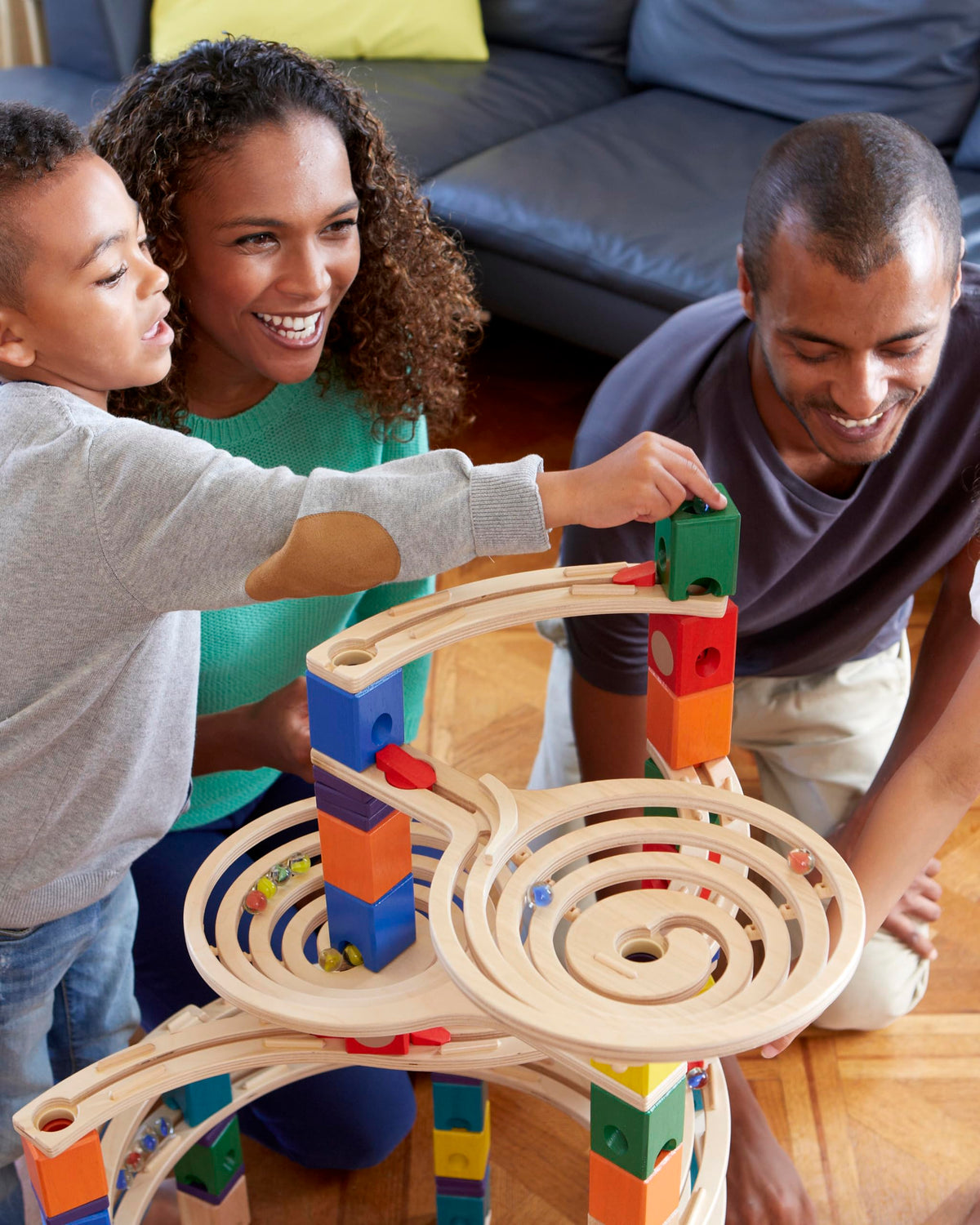 Hape Quadrilla Cyclone Wooden Marble Run Building Set – STEM Toy