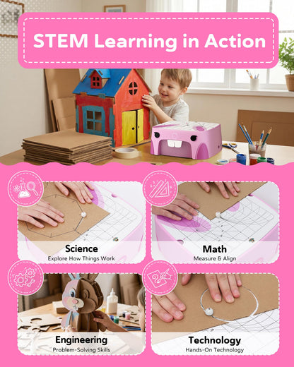 BEAVERBOT Safe Bladeless Cardboard Cutter | STEM DIY Toy Ages 3+