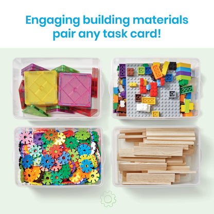 hand2mind STEM Bins Classroom Set of 16 – Elementary STEM Activities