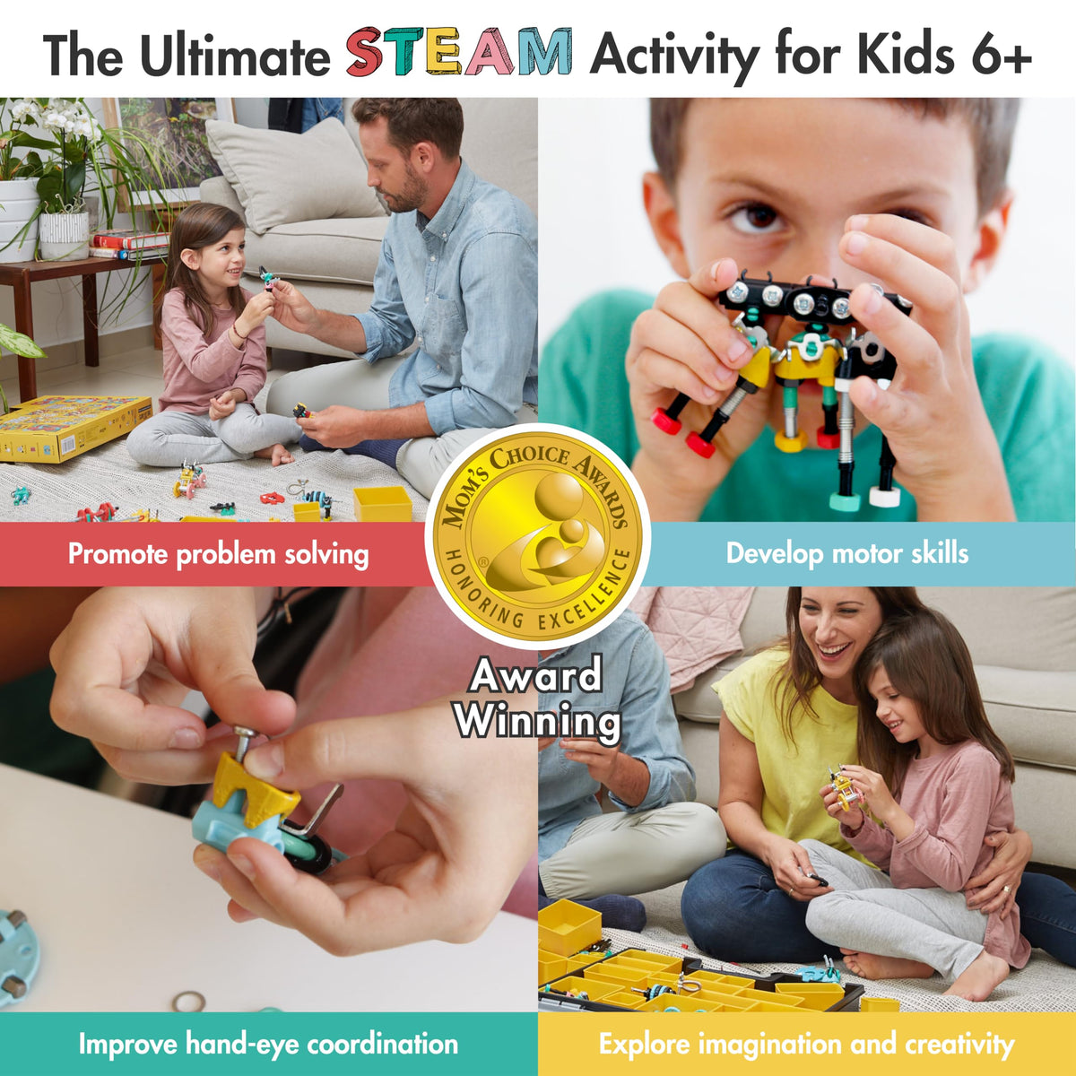 The OFFBITS Family Kit | 3-in-1 STEM Building Toy for Ages 6+