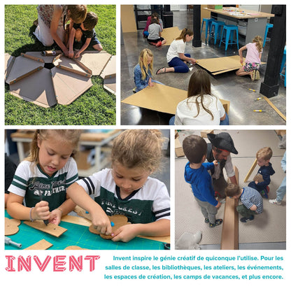 Makedo Invent Cardboard Construction Tool Kit – 360 Pieces